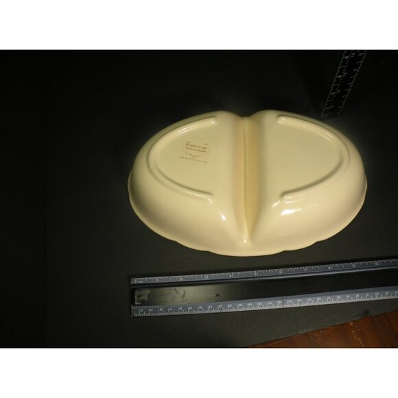 Vintage Franciscan Desert Rose Divided Ceramic Floral Serving Dish With Pink Flo - Picture 13 of 16